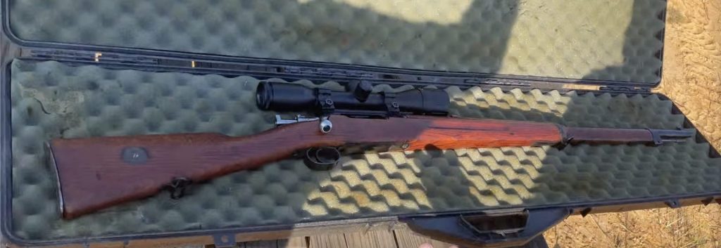 1901 Carl Gustafs M96 Swedish Mauser in padded rifle case owned by Chris Litton