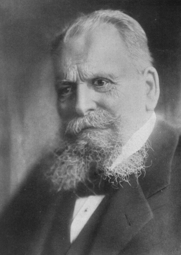 Historical portrait of German firearms designer Paul Mauser